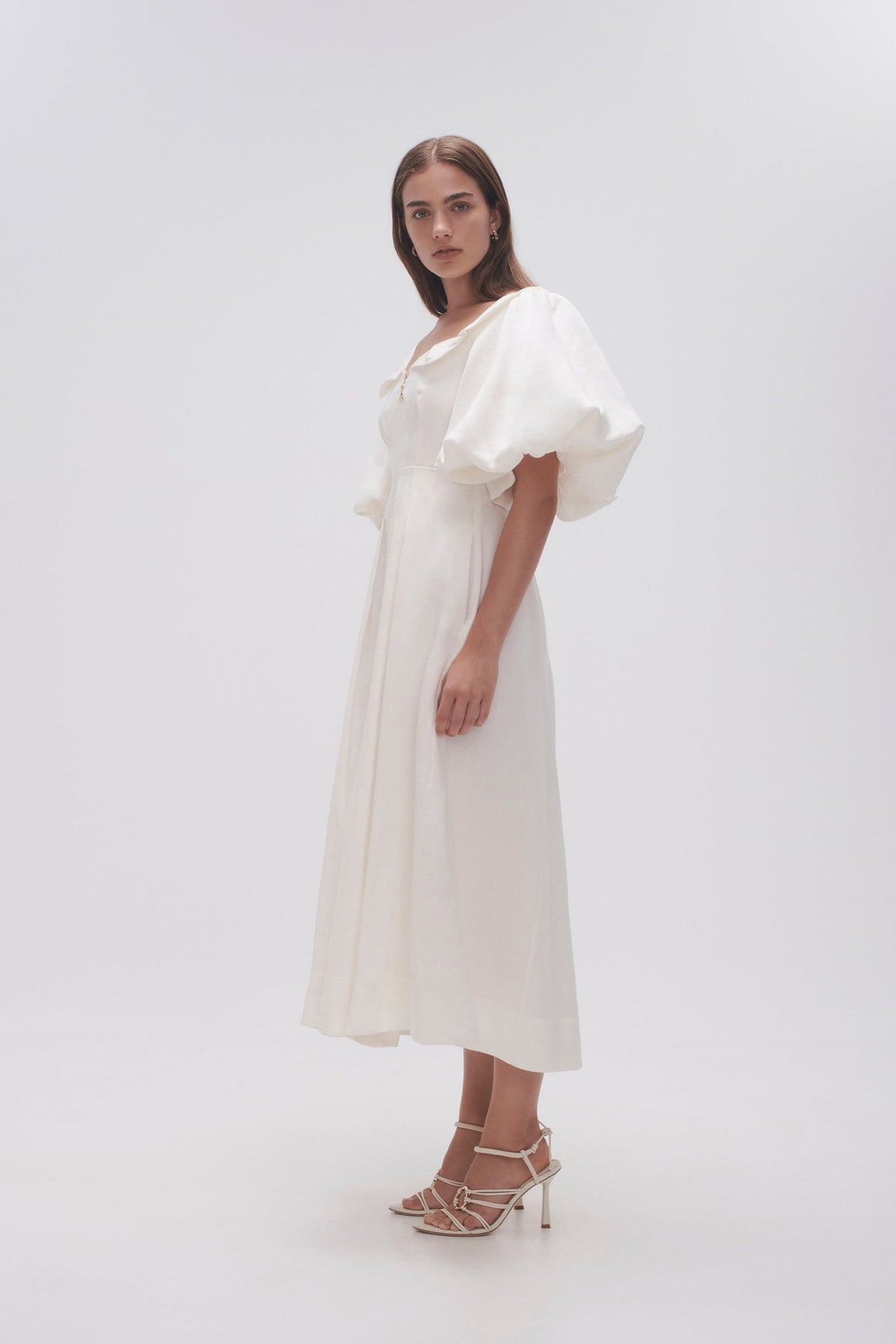 Women Jessica Frill Midi Dress | Aje