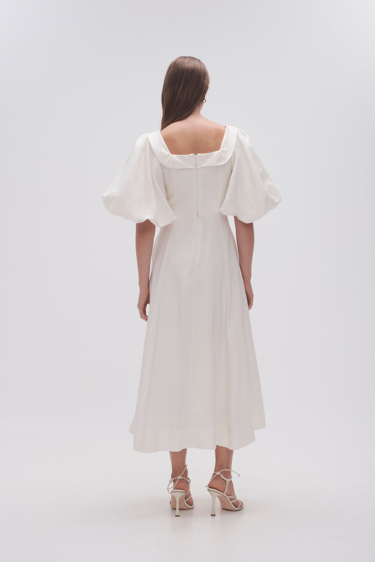 Women Jessica Frill Midi Dress | Aje