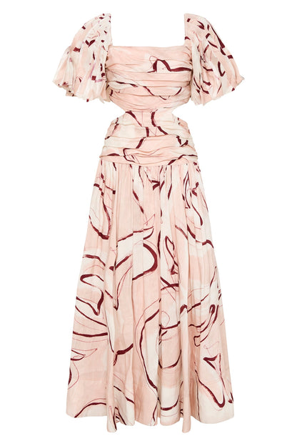 Women Marianne Ruched Midi Dress | Aje