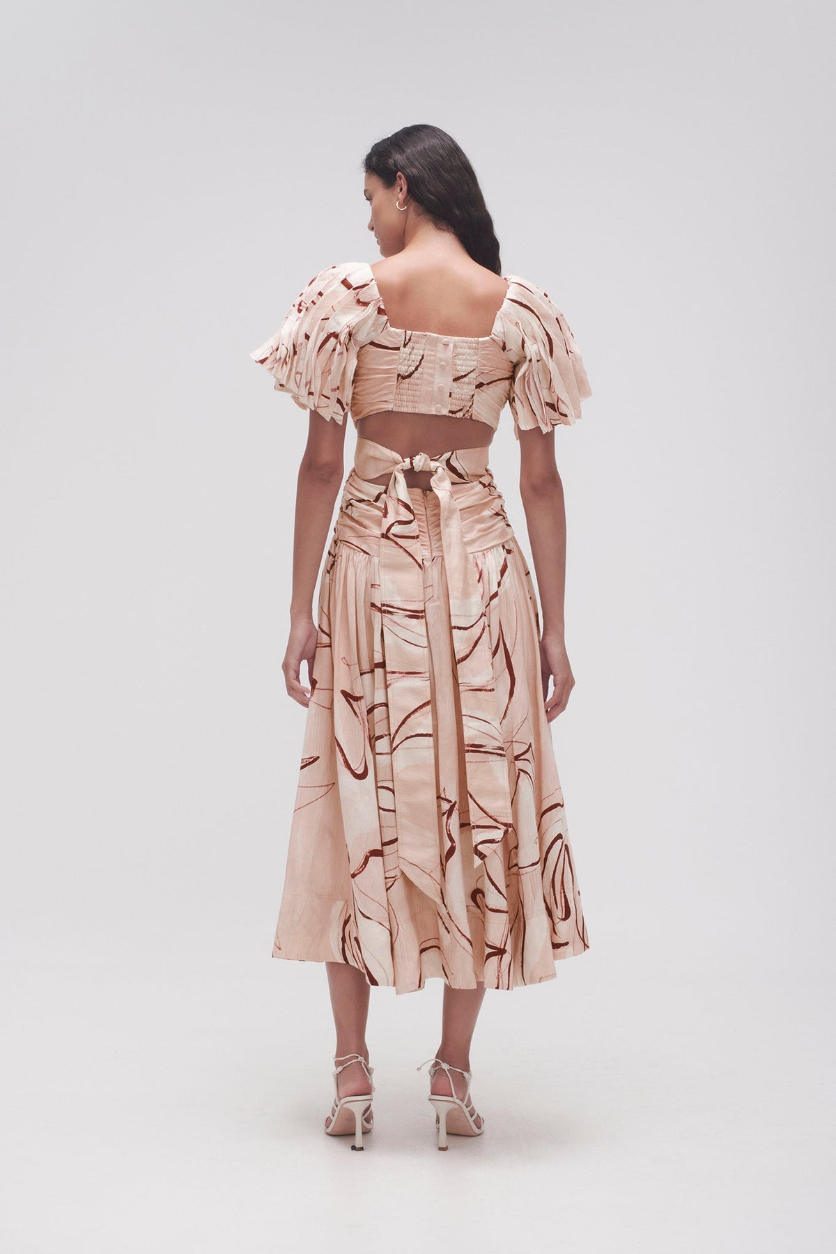 Women Marianne Ruched Midi Dress | Aje