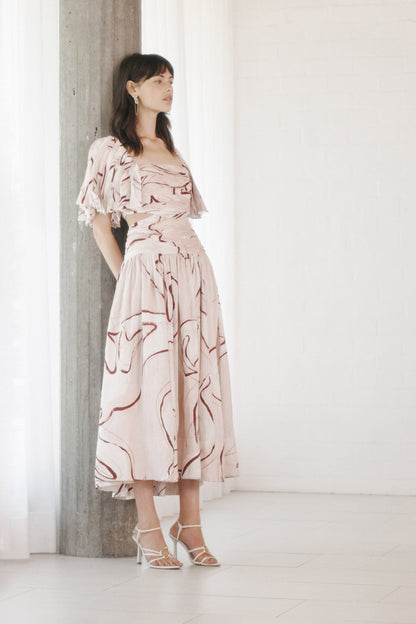 Women Marianne Ruched Midi Dress | Aje
