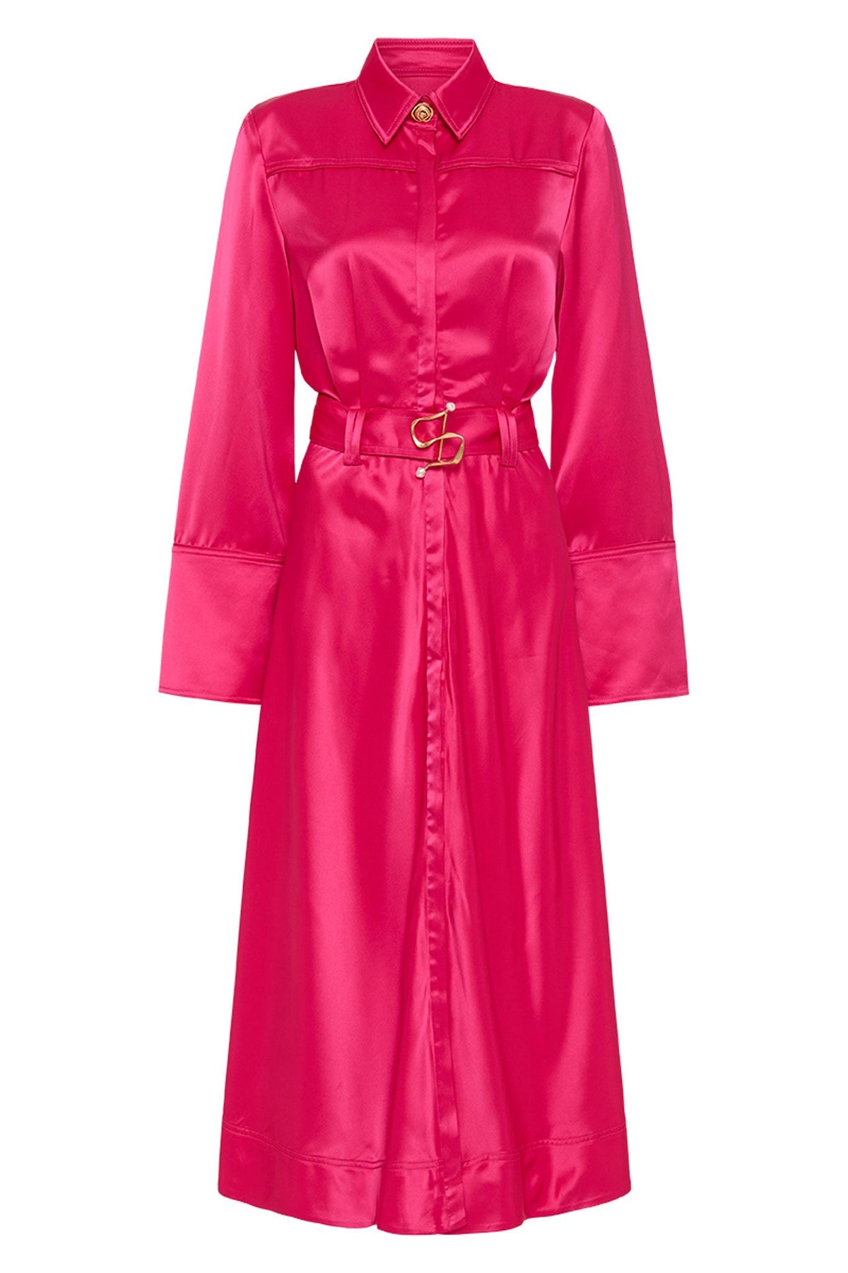 Women Echo Belted Midi Shirt Dress | Aje