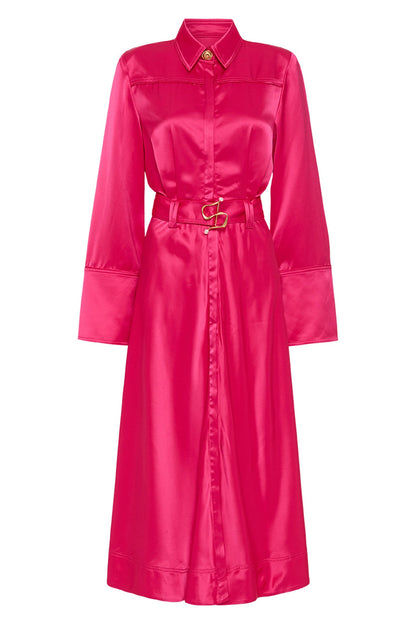 Women Echo Belted Midi Shirt Dress | Aje