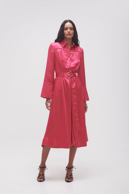 Women Echo Belted Midi Shirt Dress | Aje