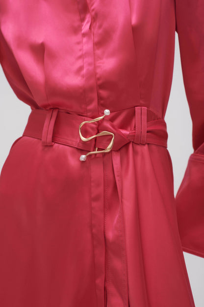 Women Echo Belted Midi Shirt Dress | Aje