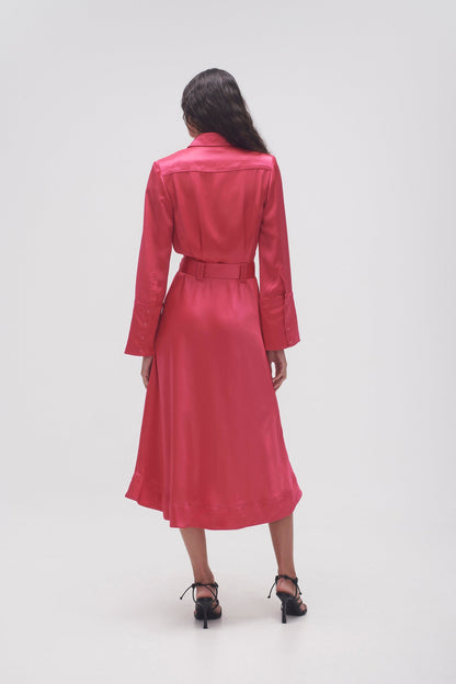 Women Echo Belted Midi Shirt Dress | Aje