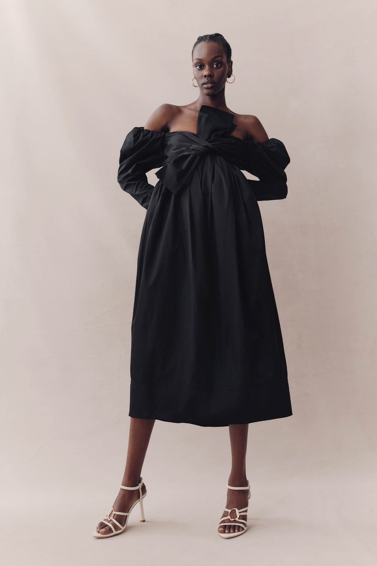 Women Valentina Bow Midi Dress | Aje