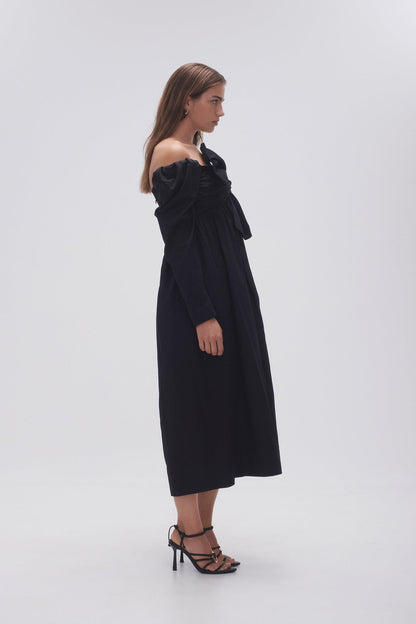 Women Valentina Bow Midi Dress | Aje