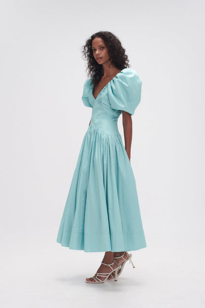 Women Gabrielle Plunge Midi Dress | Aje