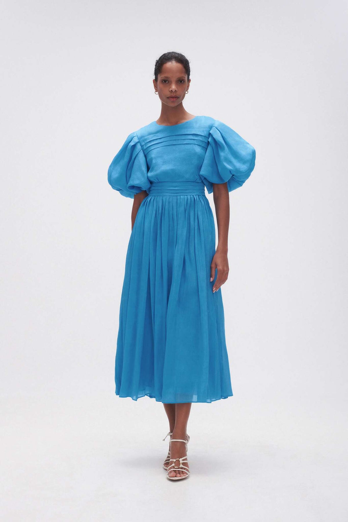 Women Sylvia Pintuck Midi Dress | Aje