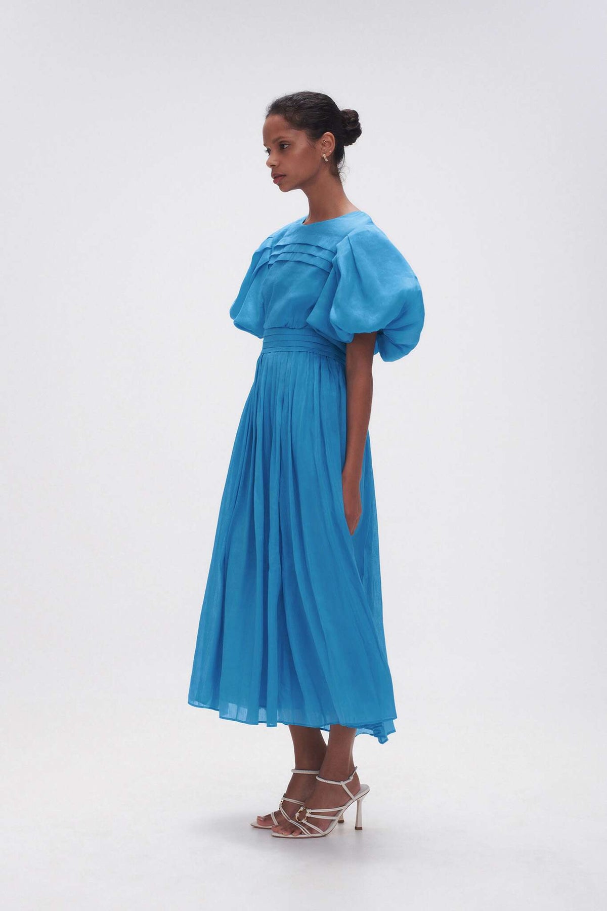 Women Sylvia Pintuck Midi Dress | Aje
