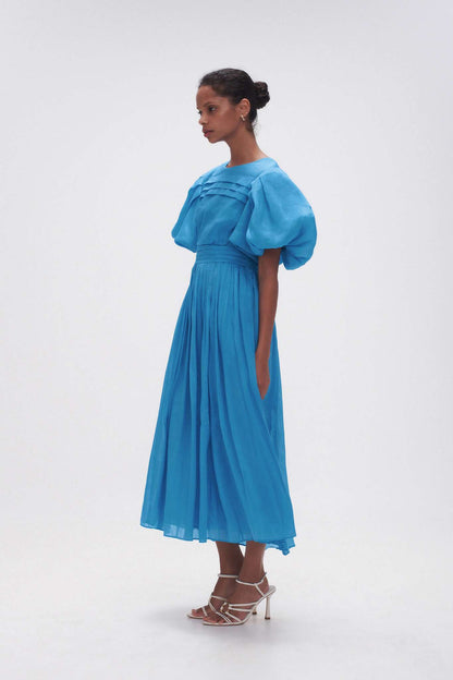 Women Sylvia Pintuck Midi Dress | Aje