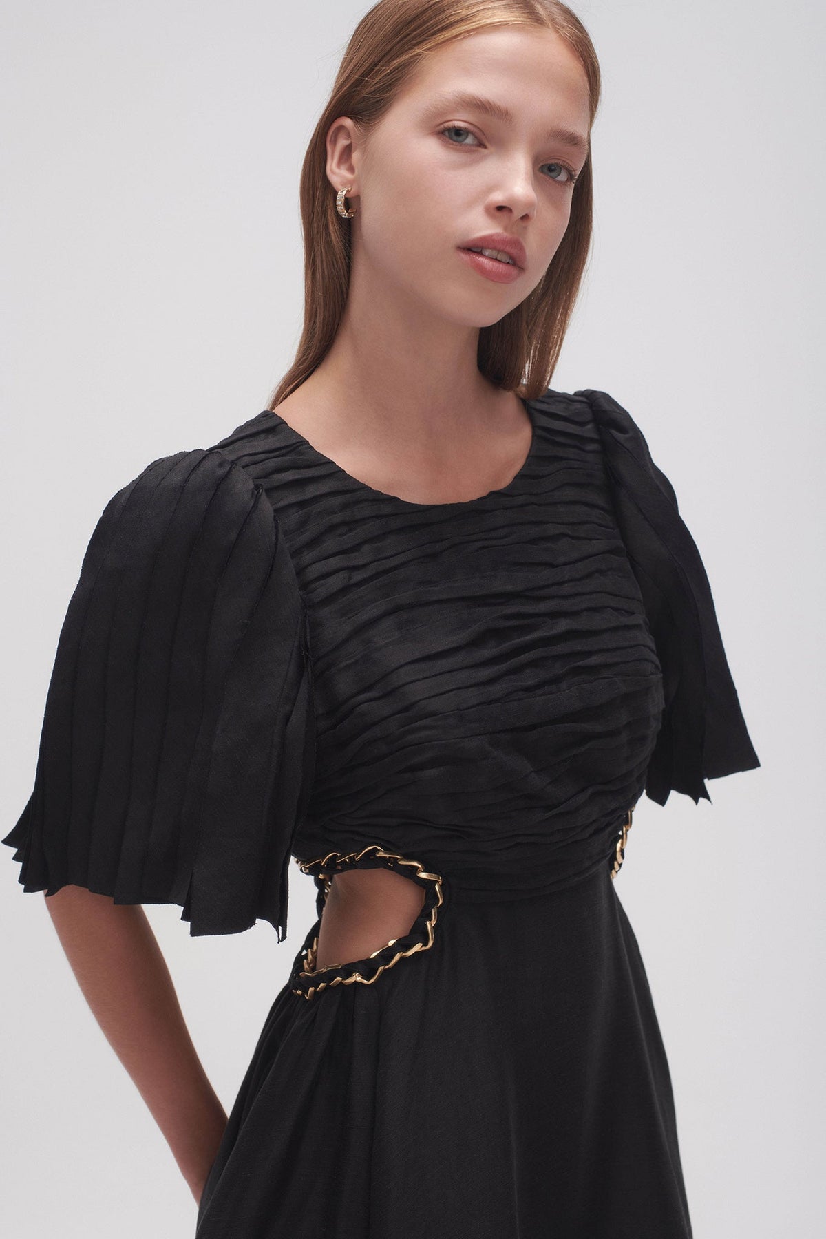 Women Monica Chainlink Midi Dress | Aje