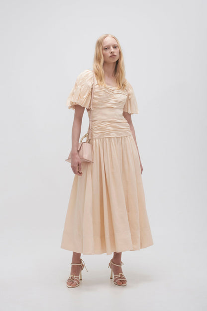 Women Marianne Ruched Midi Dress | Aje