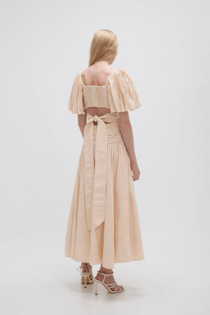 Women Marianne Ruched Midi Dress | Aje