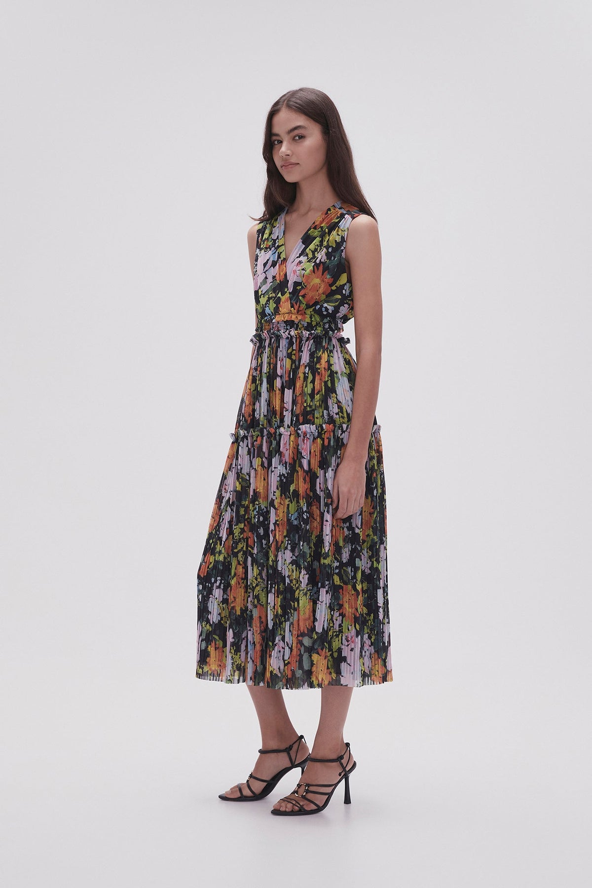 Women Marlowe Shirred Midi Dress | Aje