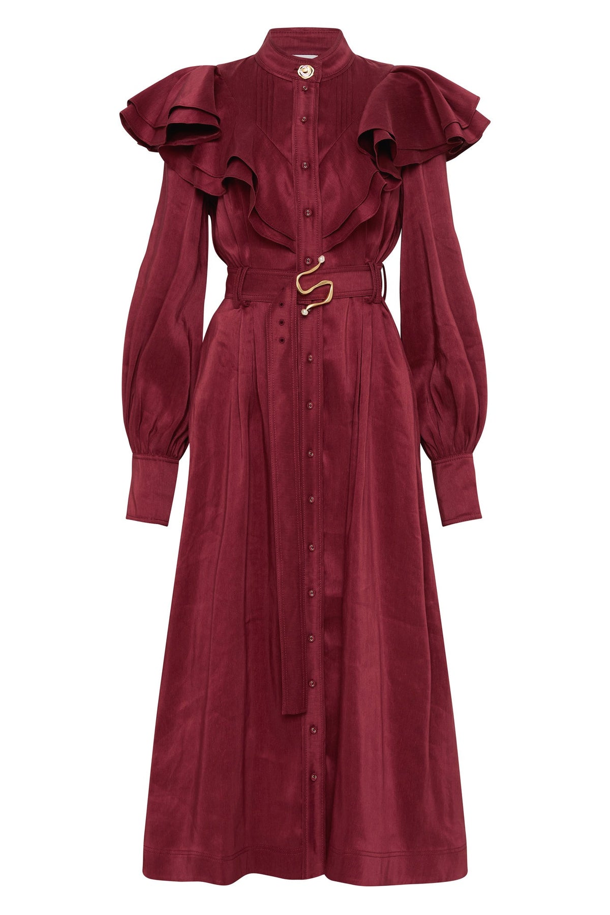 Women Isabella Belted Midi Dress | Aje