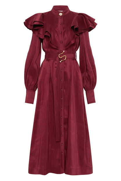 Women Isabella Belted Midi Dress | Aje