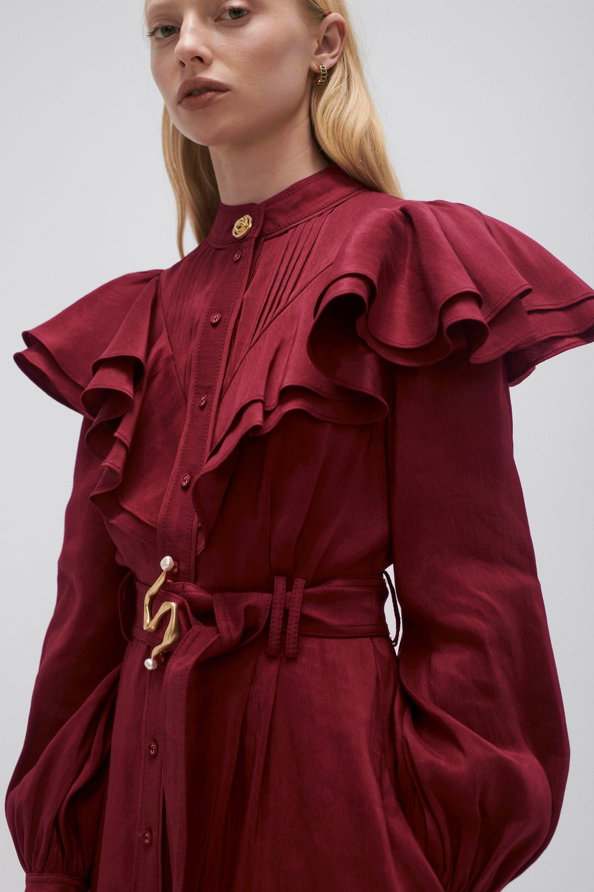 Women Isabella Belted Midi Dress | Aje