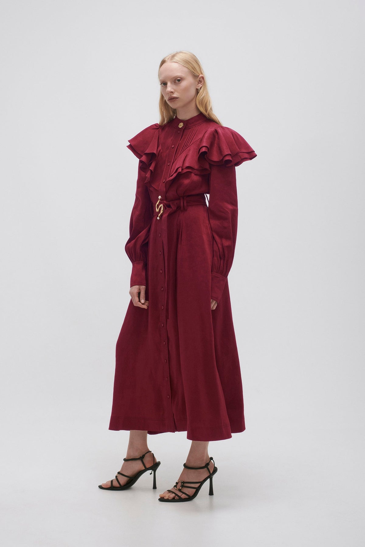 Women Isabella Belted Midi Dress | Aje