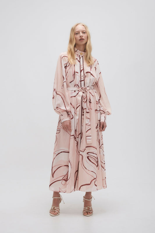 Women Beatrice Pleated Midi Dress | Aje