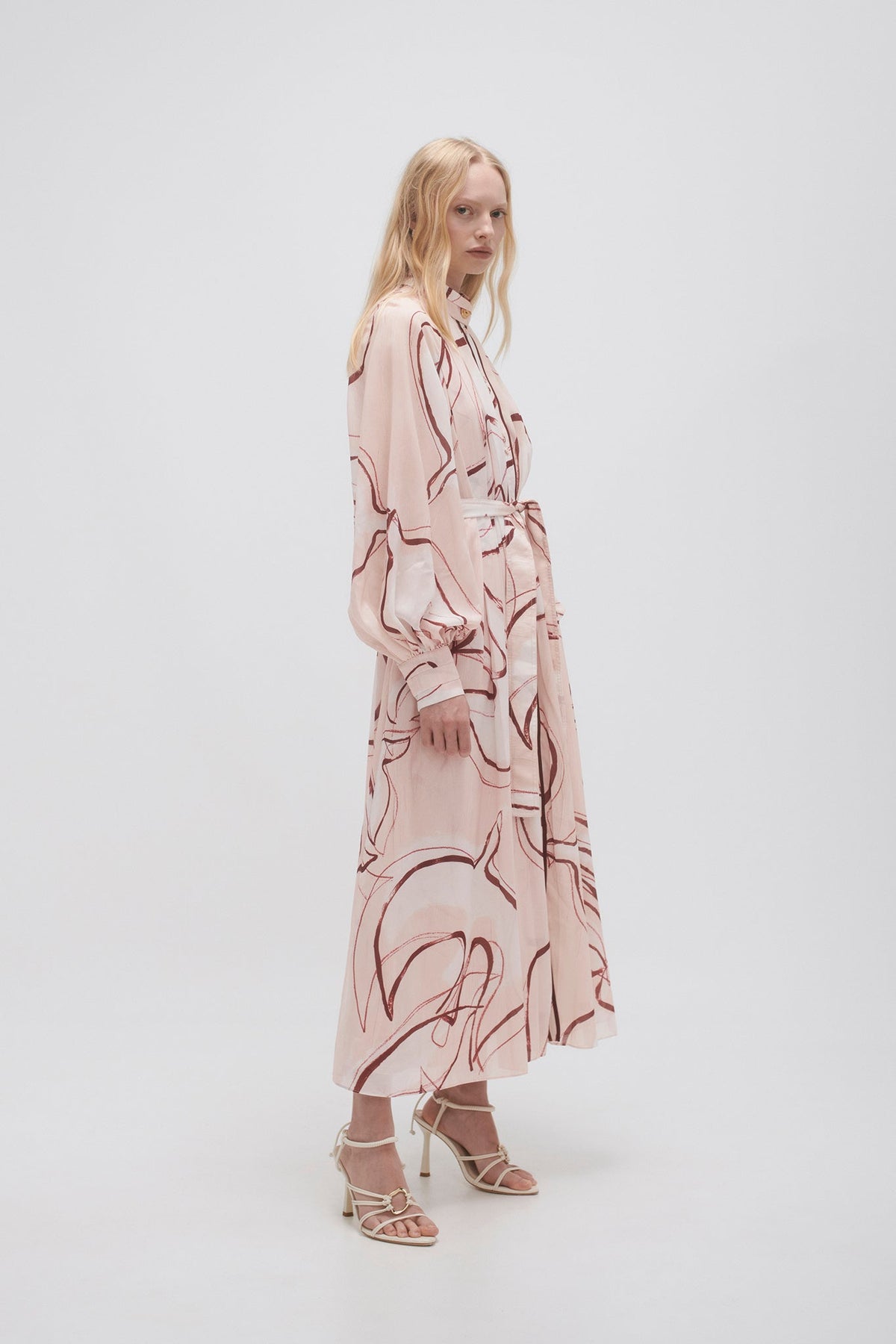 Women Beatrice Pleated Midi Dress | Aje