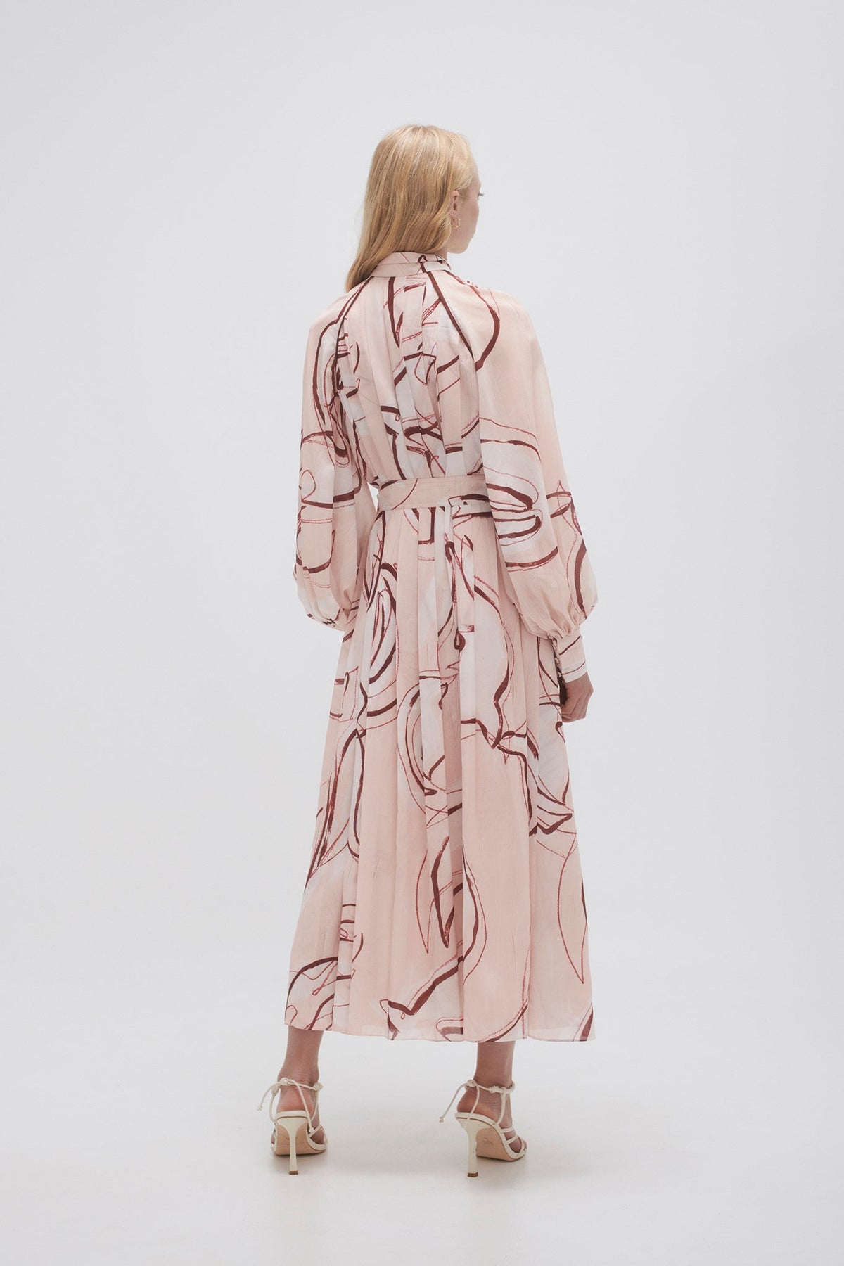 Women Beatrice Pleated Midi Dress | Aje