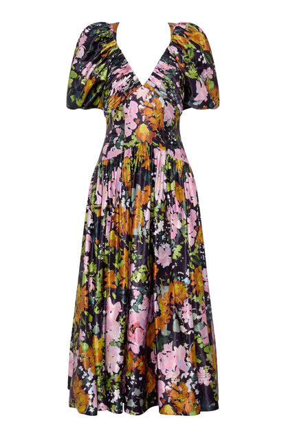 Women Gabrielle Plunge Midi Dress | Aje