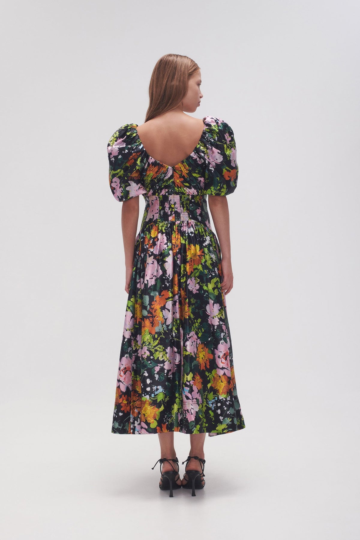 Women Gabrielle Plunge Midi Dress | Aje