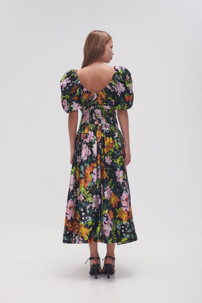 Women Gabrielle Plunge Midi Dress | Aje