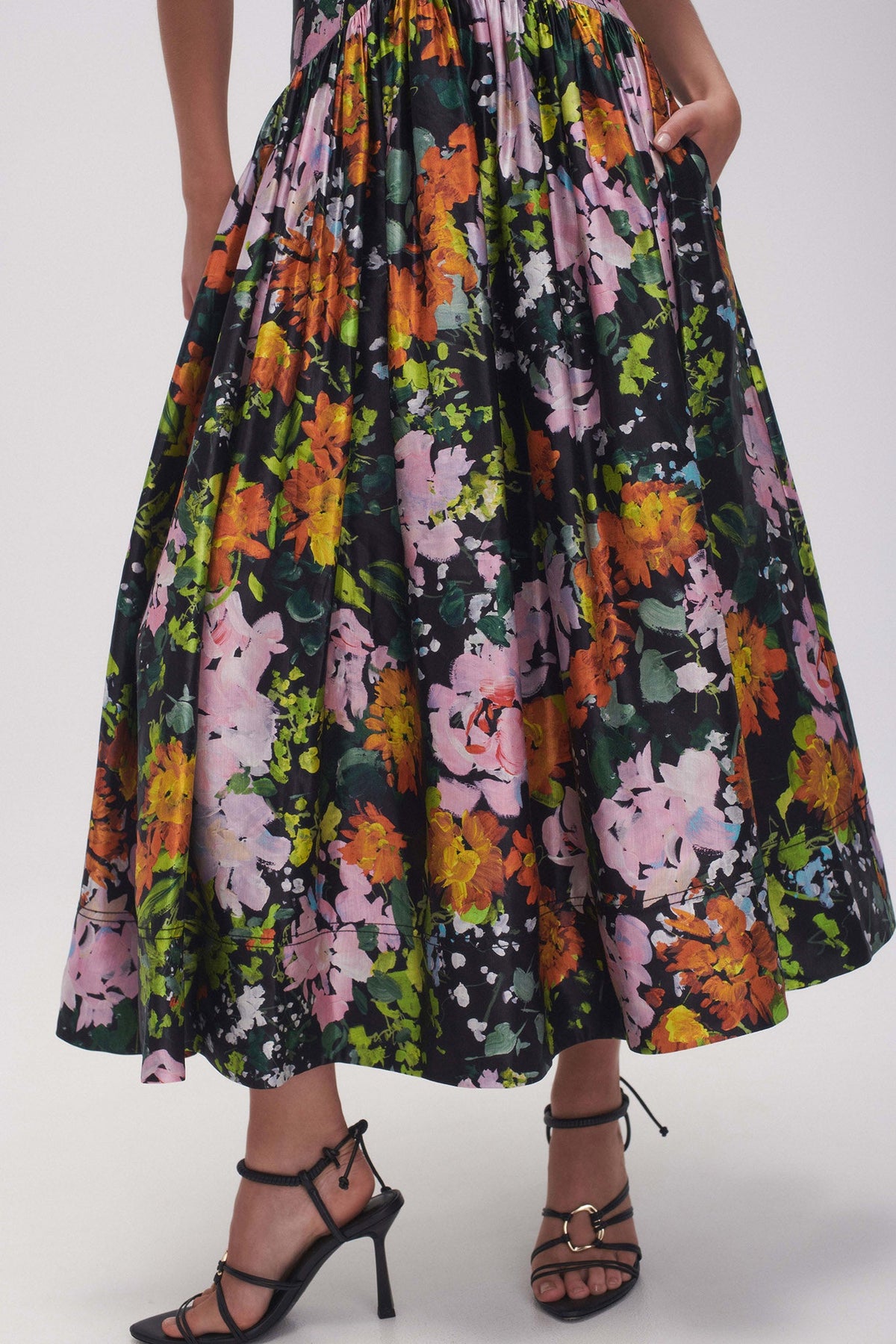 Women Gabrielle Plunge Midi Dress | Aje