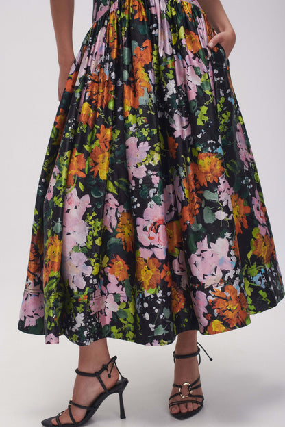 Women Gabrielle Plunge Midi Dress | Aje