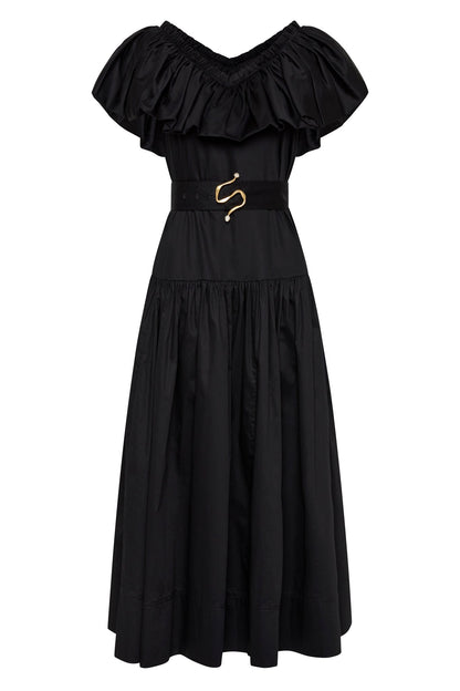 Women Alma Bubble Frill Midi Dress | Aje