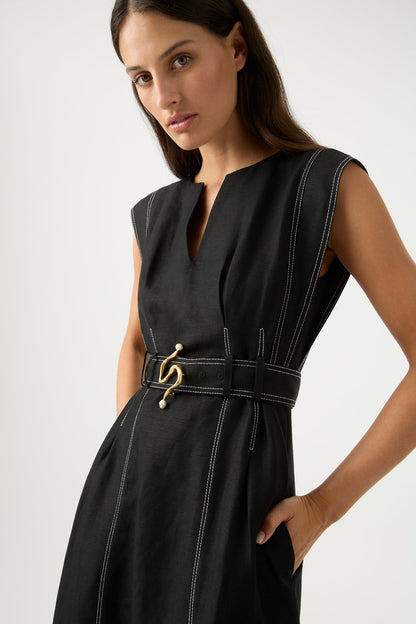 Women Beacon Structured Midi Dress | Aje