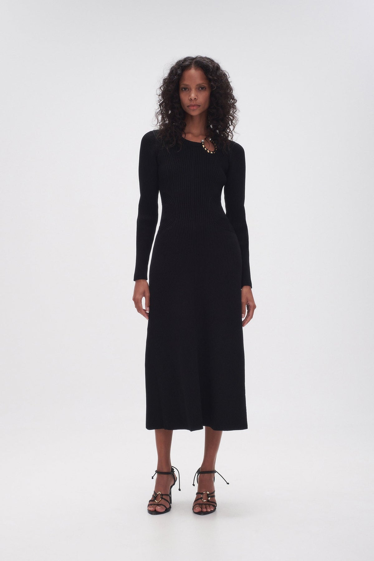 Women Crescent Knit Midi Dress | Aje