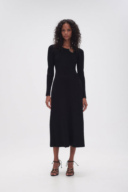 Women Crescent Knit Midi Dress | Aje