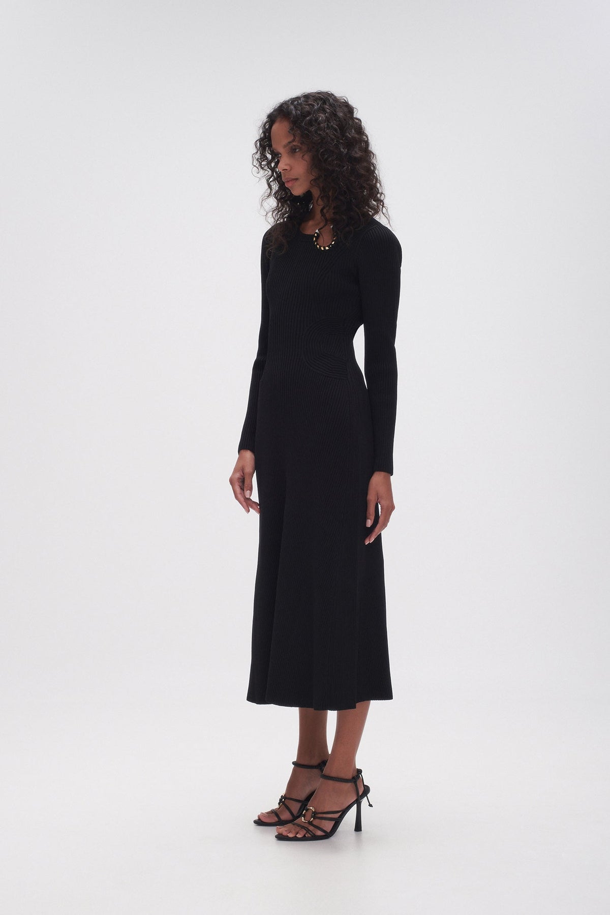 Women Crescent Knit Midi Dress | Aje