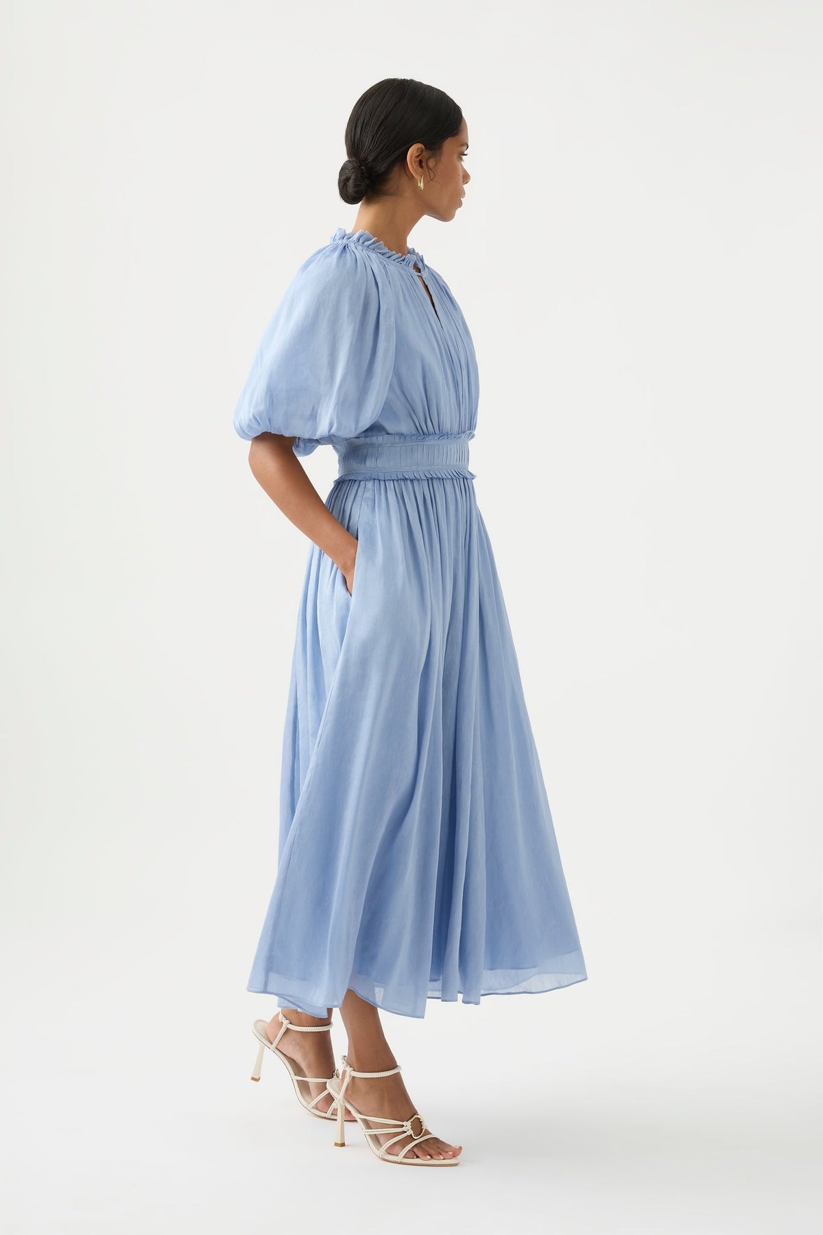 Women Elysium Blouson Midi Dress | Aje