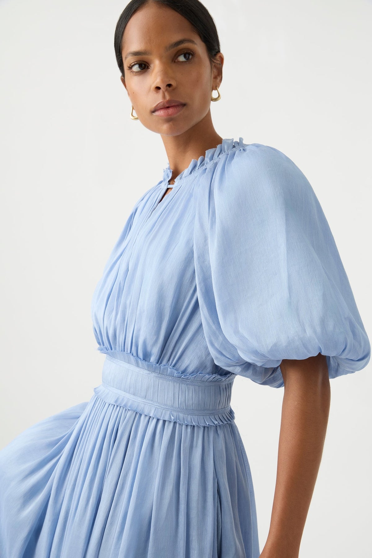 Women Elysium Blouson Midi Dress | Aje