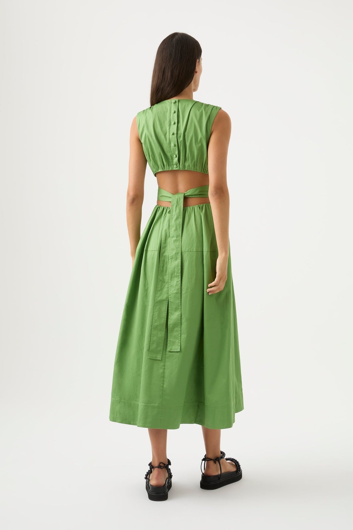 Women Zorina Tie Midi Dress | Aje