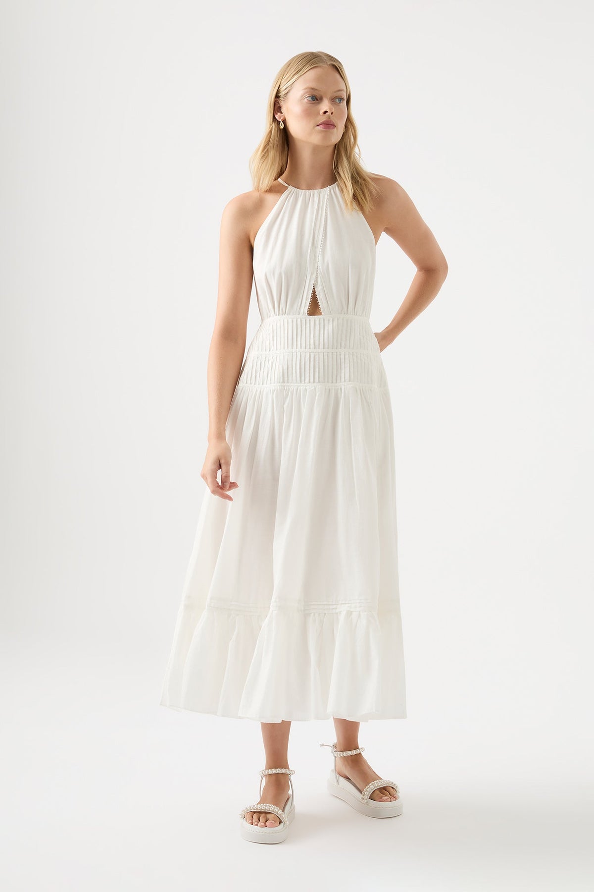 Women Renata Eyelash Midi Dress | Aje