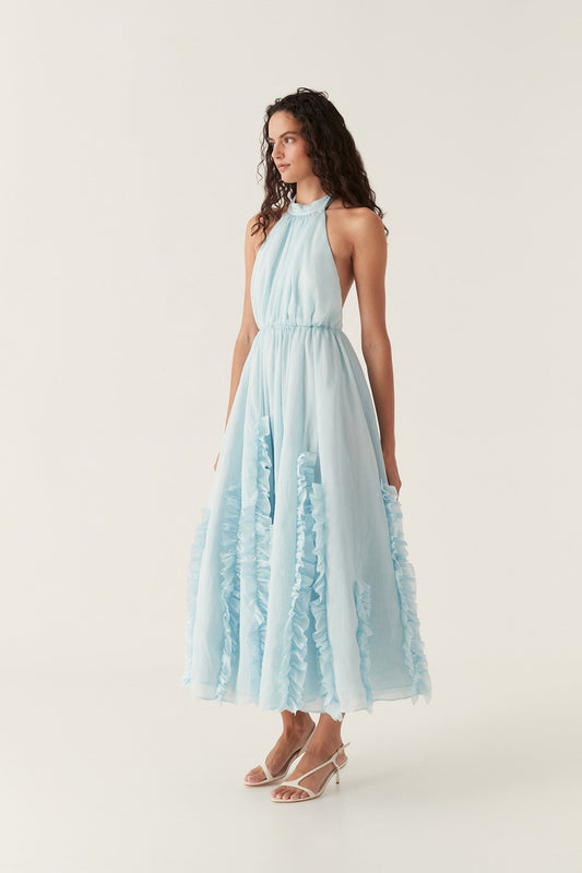 Women Hilma Frill Maxi Halter Dress | Aje