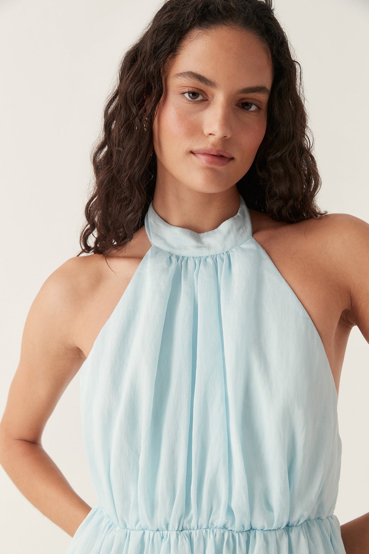 Women Hilma Frill Maxi Halter Dress | Aje