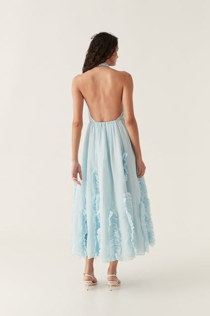 Women Hilma Frill Maxi Halter Dress | Aje