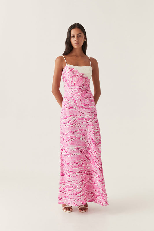 Women Clarice Draped Maxi Dress | Aje
