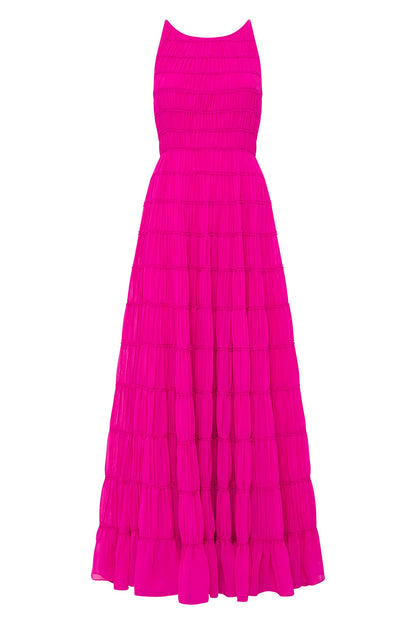 Women Rosewood Ruched Maxi Dress | Aje