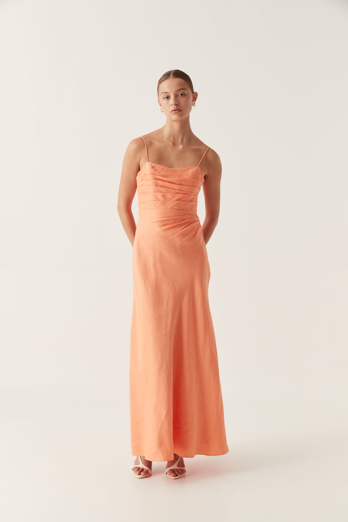 Women Clarice Draped Maxi Dress | Aje