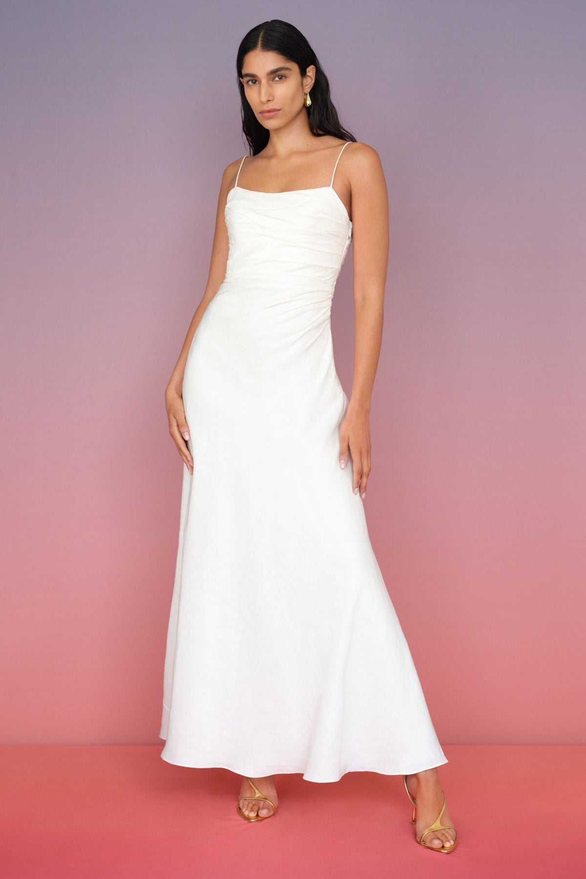 Women Clarice Draped Maxi Dress | Aje