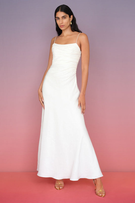 Women Clarice Draped Maxi Dress | Aje