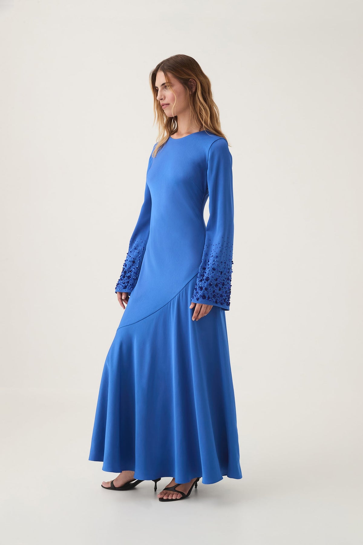 Women Weylyn Sequin Cuff Maxi Dress | Aje